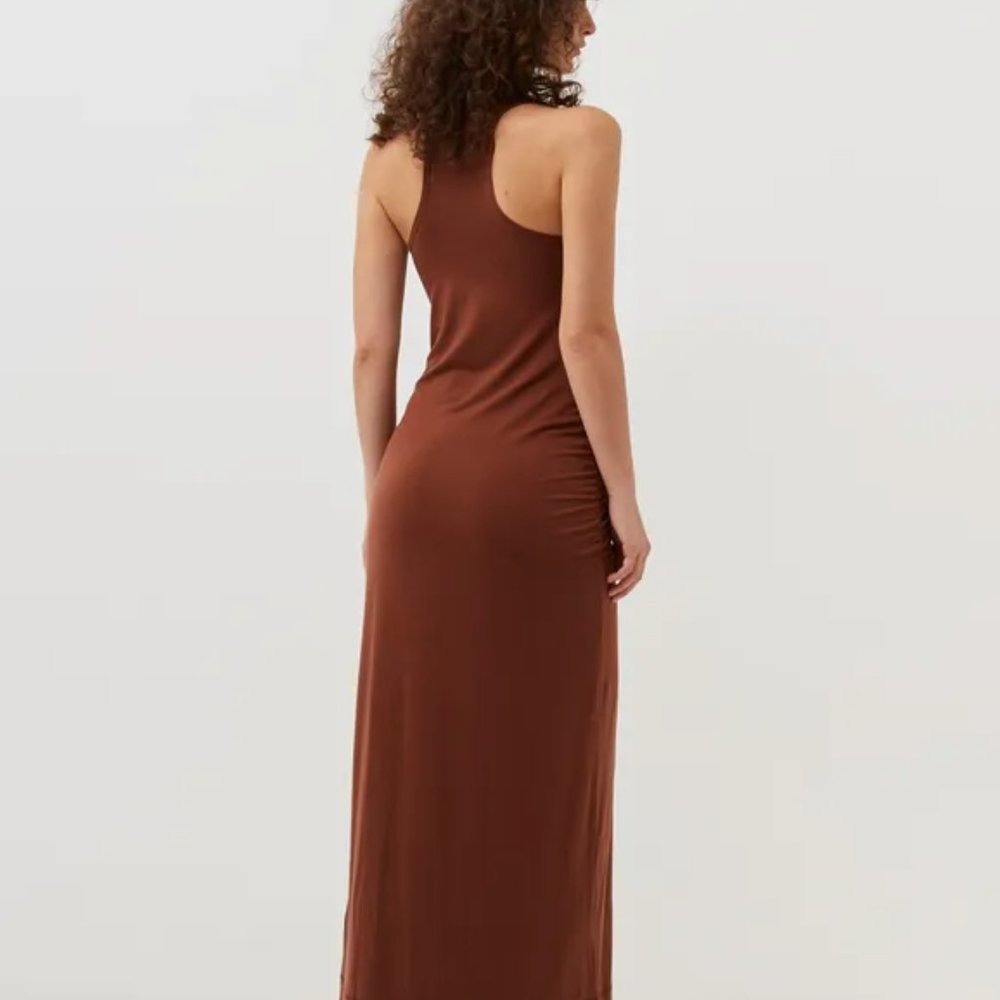 GANNI MIDI DRESS WITH RACERBACK - Picture 3 of 4